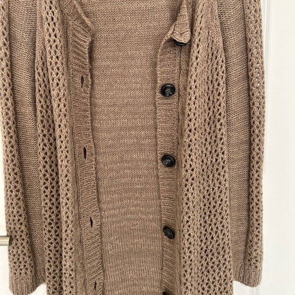 American Rag Brown Knit Cardigan - Picture 2 of 4